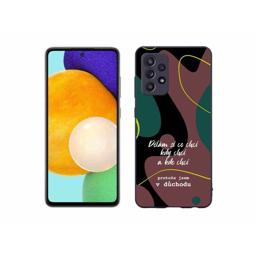 Gél borító mmCase Samsung Galaxy A52s 5G - vicces szöveg 10 fekete háttér