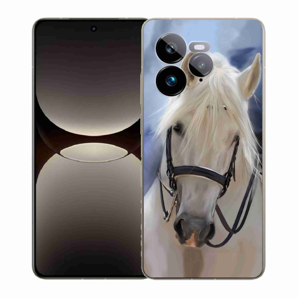 Gél borítás mmCase a Realme GT 7 Pro 5G számára - fehér ló