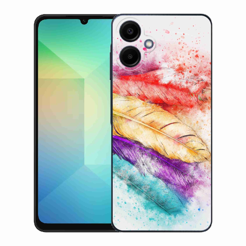 Zselés borítás mmCase Samsung Galaxy A06 4G - színes tollakhoz