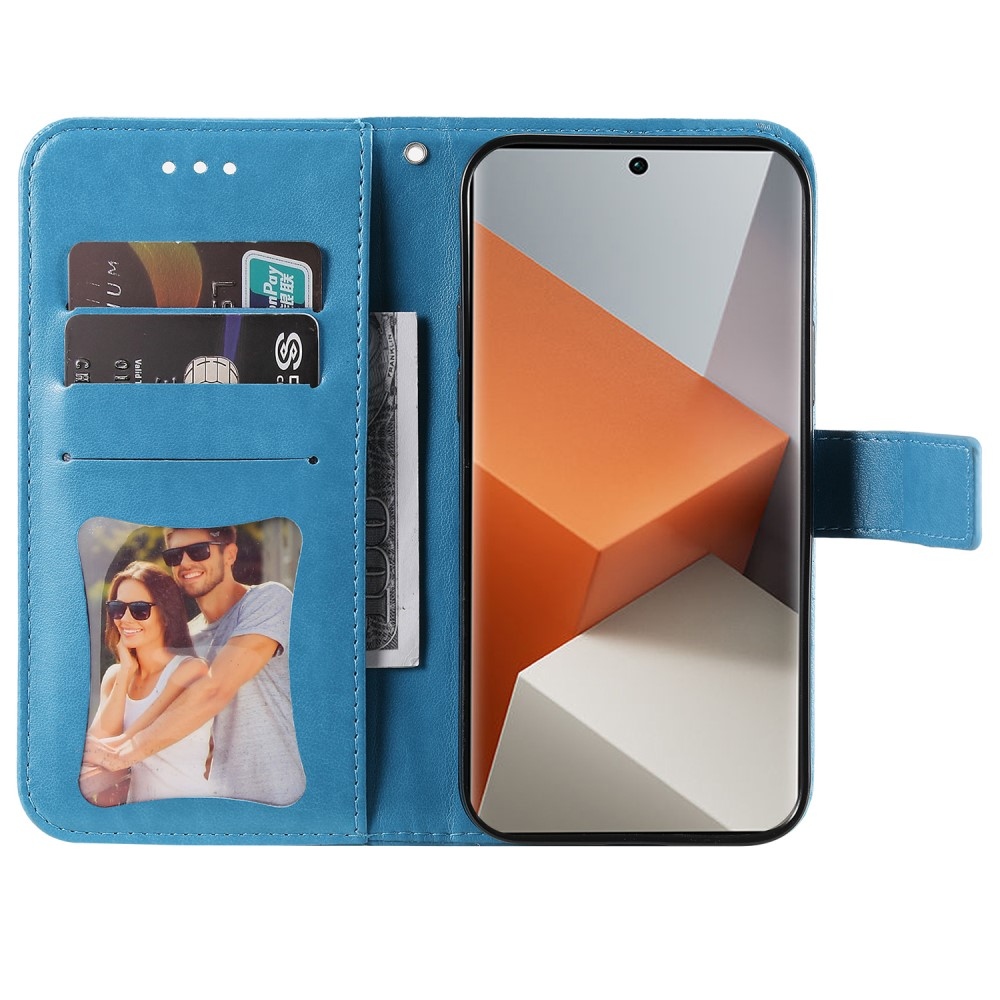 Mandala könyv tok Xiaomi Redmi Note 13 Pro+ 5G - kék