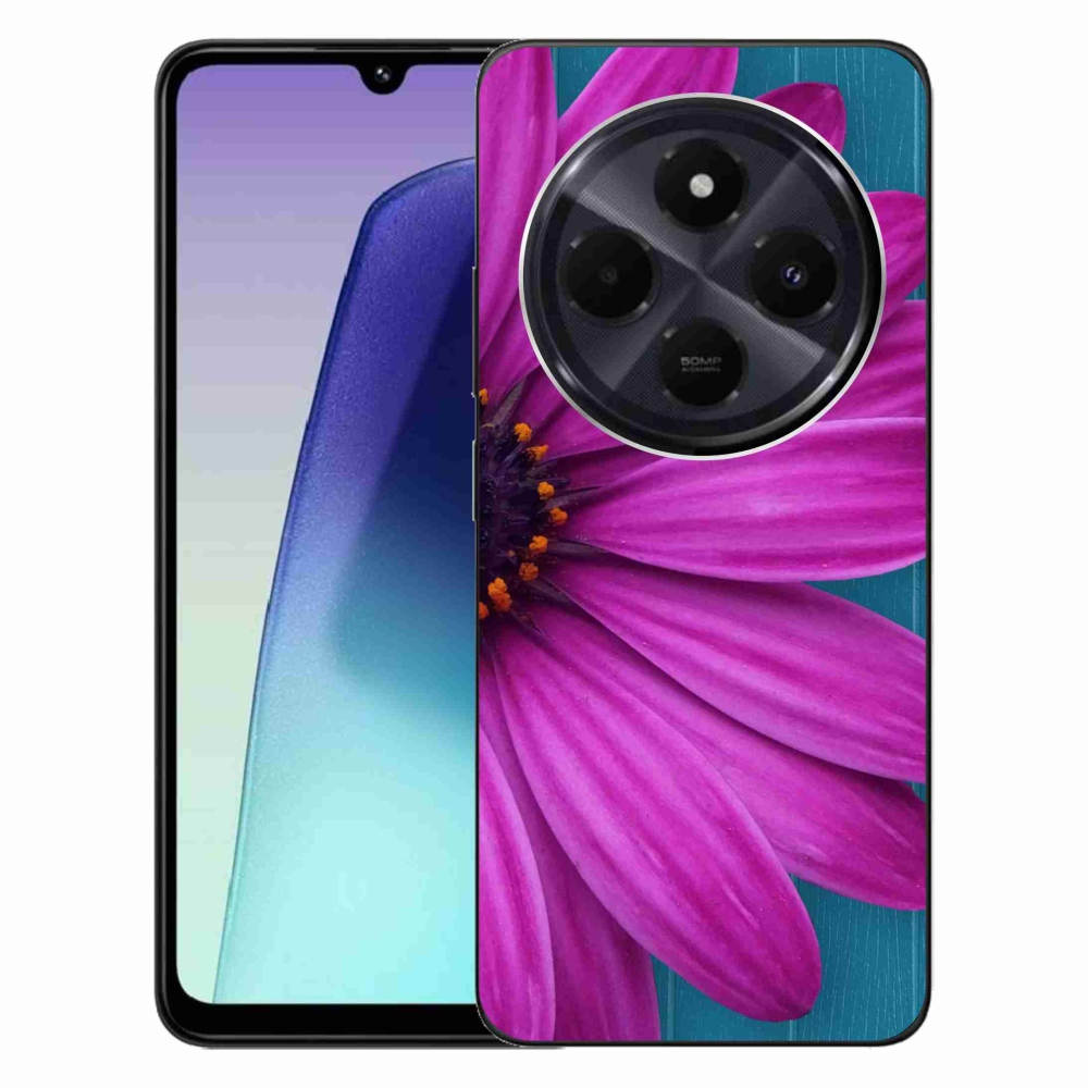 Gél tok mmCase a Xiaomi Redmi 14C/Poco C75-hez - lila százszorszép