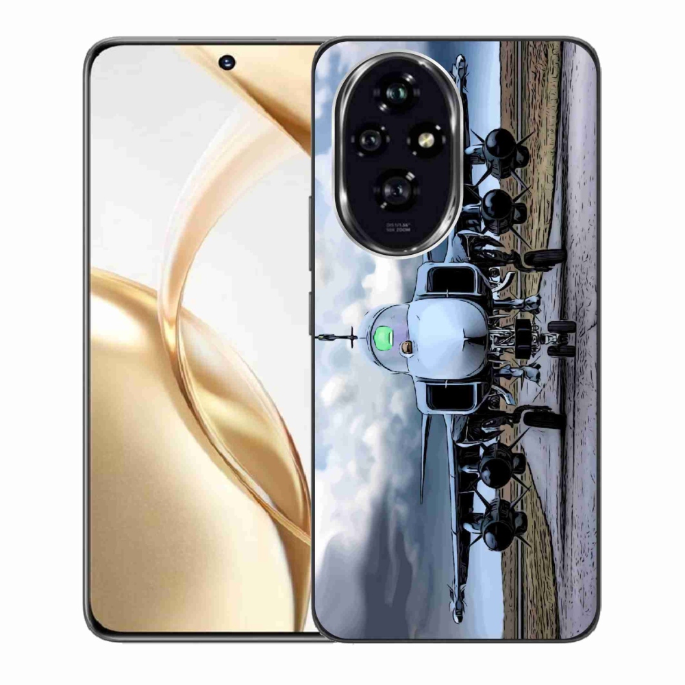 Zselés borítás mmCase a Honor 200 5G - katonai repülőgépekhez