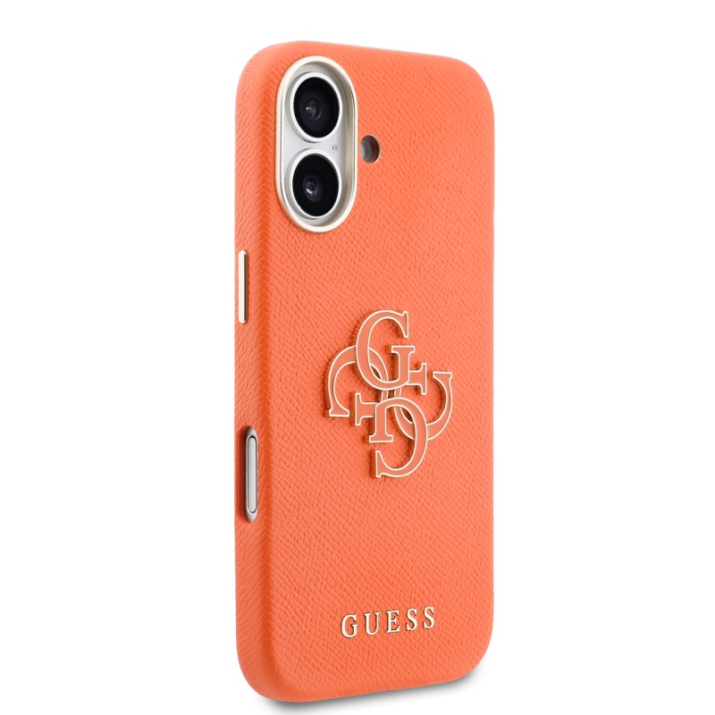 Guess PU gyanta logós hátlap iPhone 17 narancssárga borítóhoz