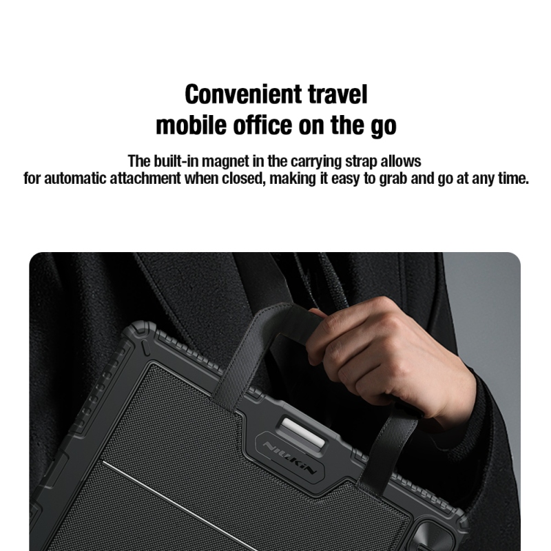 Nillkin Bumper GO billentyűzet tok (háttérvilágításos verzió) iPad Pro 13 2024 Fekete