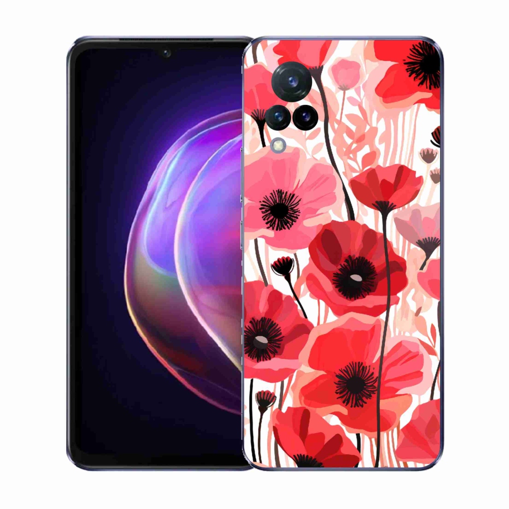 Gél borítás mmCase a Vivo V21 4G/5G készülékhez - mákos 1