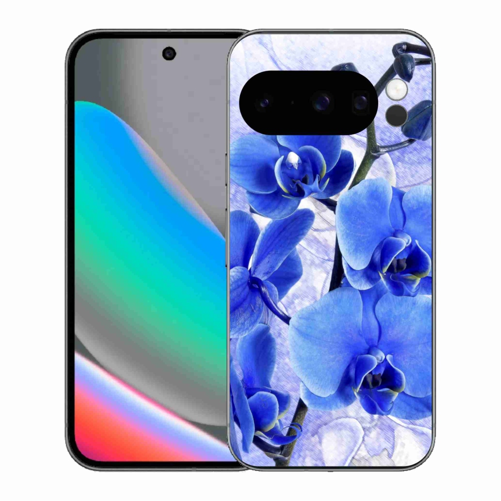 Gél védőhuzat mmCase a Google Pixel 10 Pro készülékhez - kék virágok