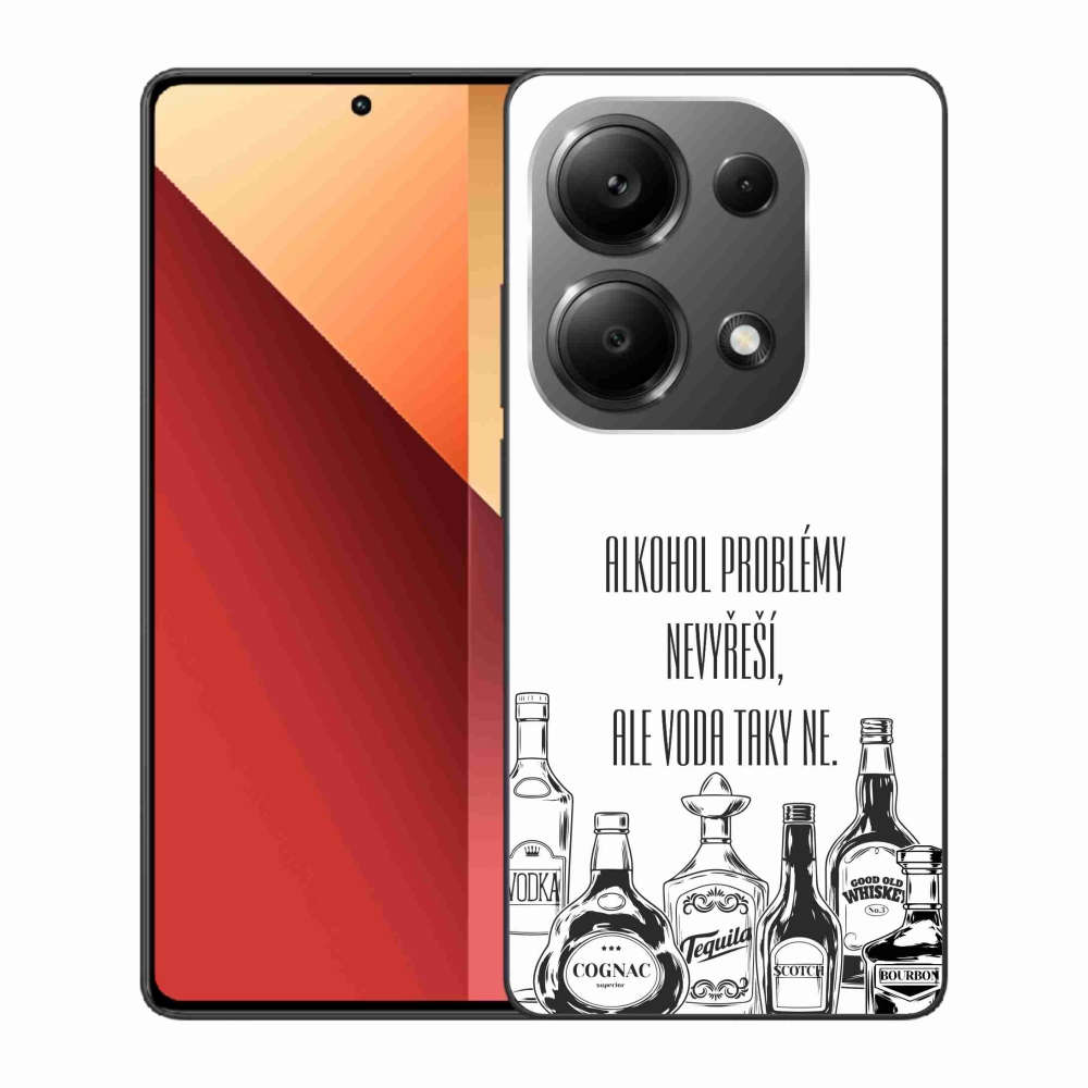 Gél borító mmCase a Xiaomi Redmi Note 13 Pro 4G/Poco M6 Pro számára - vicces szöveg fehér háttérrel