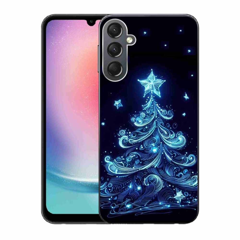 Gél borítás mmCase Samsung Galaxy A24 - neon karácsonyfa 4