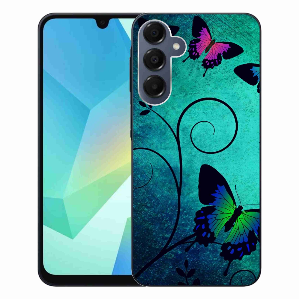 Zselés borítás mmCase Samsung Galaxy A16 4G/5G - színes pillangókhoz