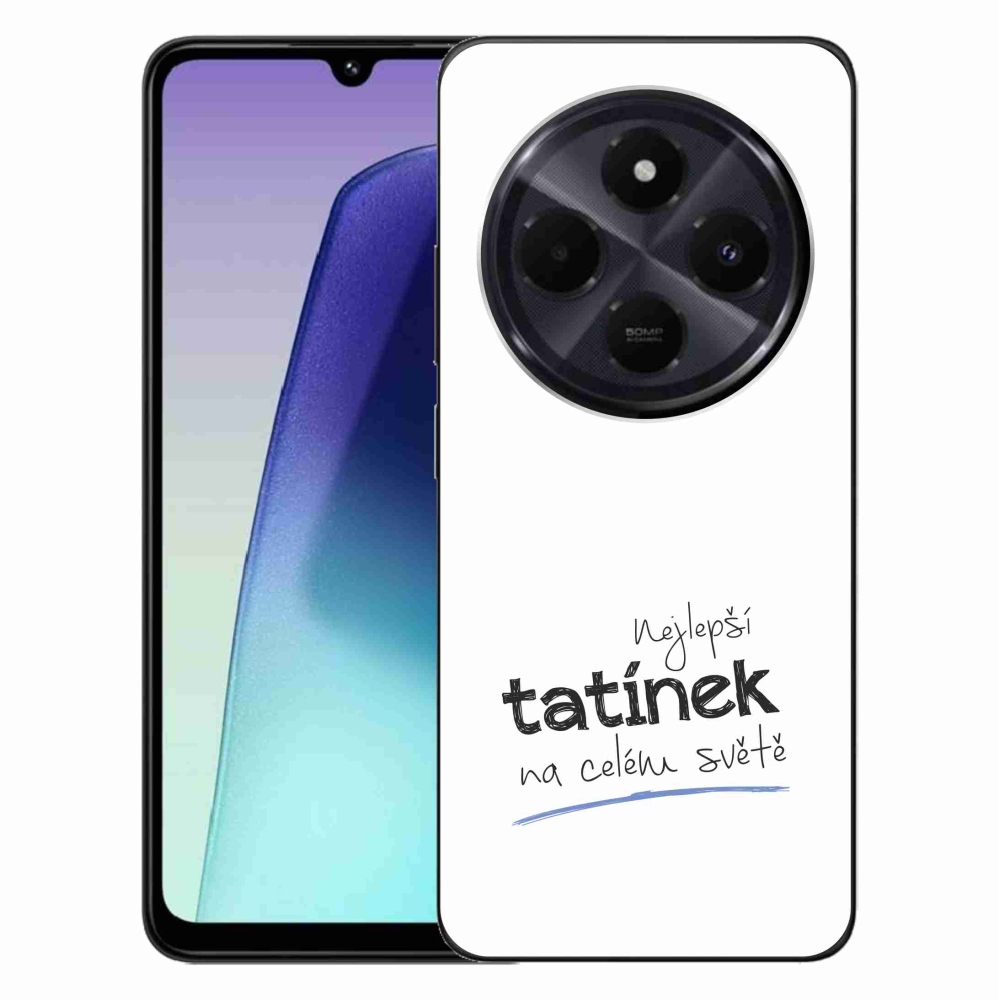 Gél borító mmCase a Xiaomi Redmi 14C/Poco C75-hez - legjobb apuci 4 fehér háttérrel