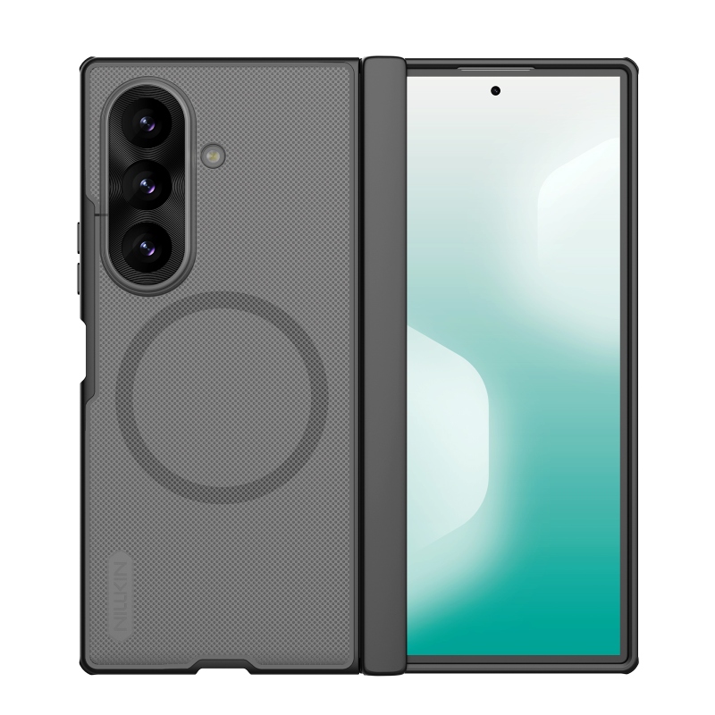 Nillkin Super Frosted FOLD mágneses hátlap a Samsung Galaxy Z Fold 8 Ultra-hoz, átlátszó fekete