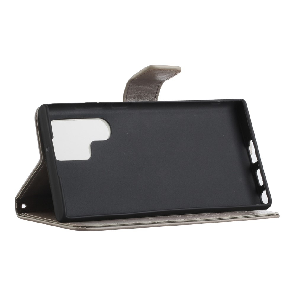 Fa könyv tok Samsung Galaxy S24 Ultra készülékhez - szürke