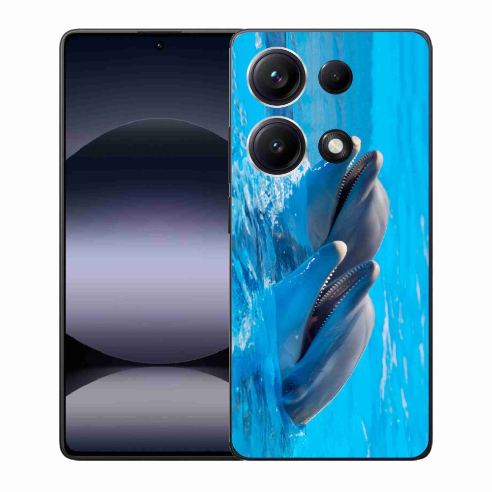 Gél borítás mmCase a Xiaomi Redmi Note 14S-hez - delfinek