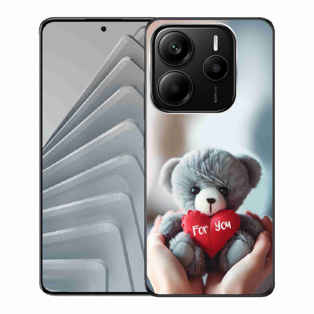 Gél borító mmCase a Xiaomi Redmi Note 14 5G-hez - mackó a szerelmeseknek