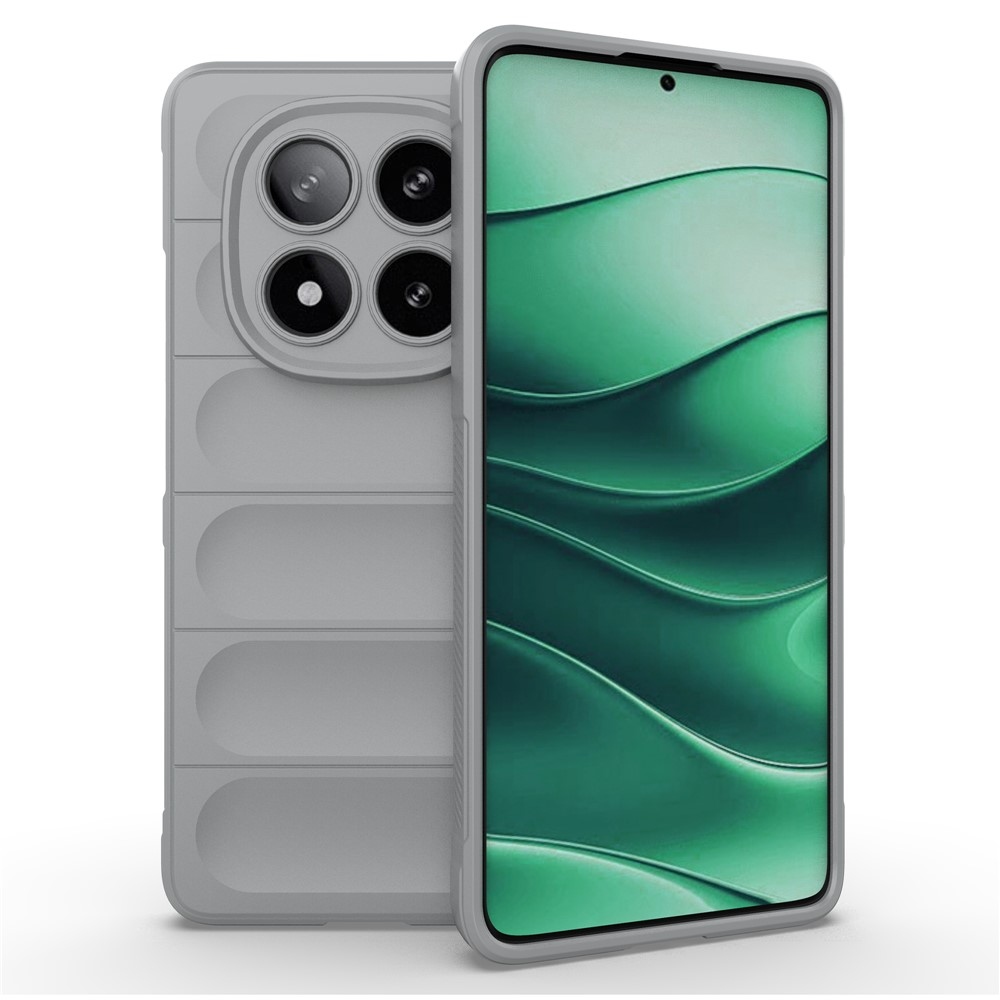 Rugg tartós zselés tok Xiaomi Redmi Note 14 Pro 5G/Poco X7 5G - világosszürke