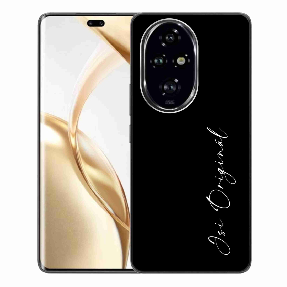 Gél borító mmCase a Honor 200 Pro 5G számára - te vagy az eredeti fekete háttér
