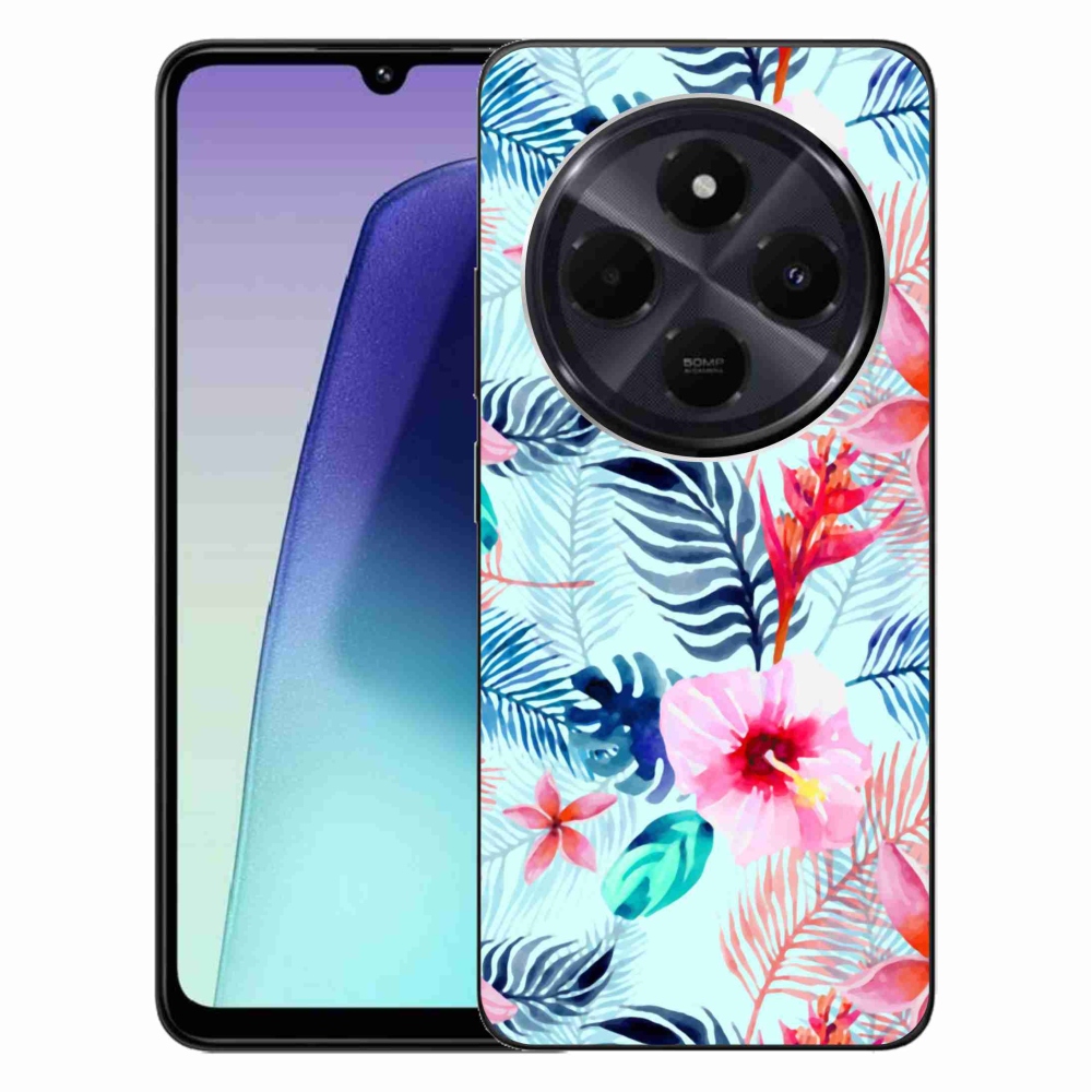 Gél borítás mmCase a Xiaomi Redmi 14C/Poco C75-hez - virágok