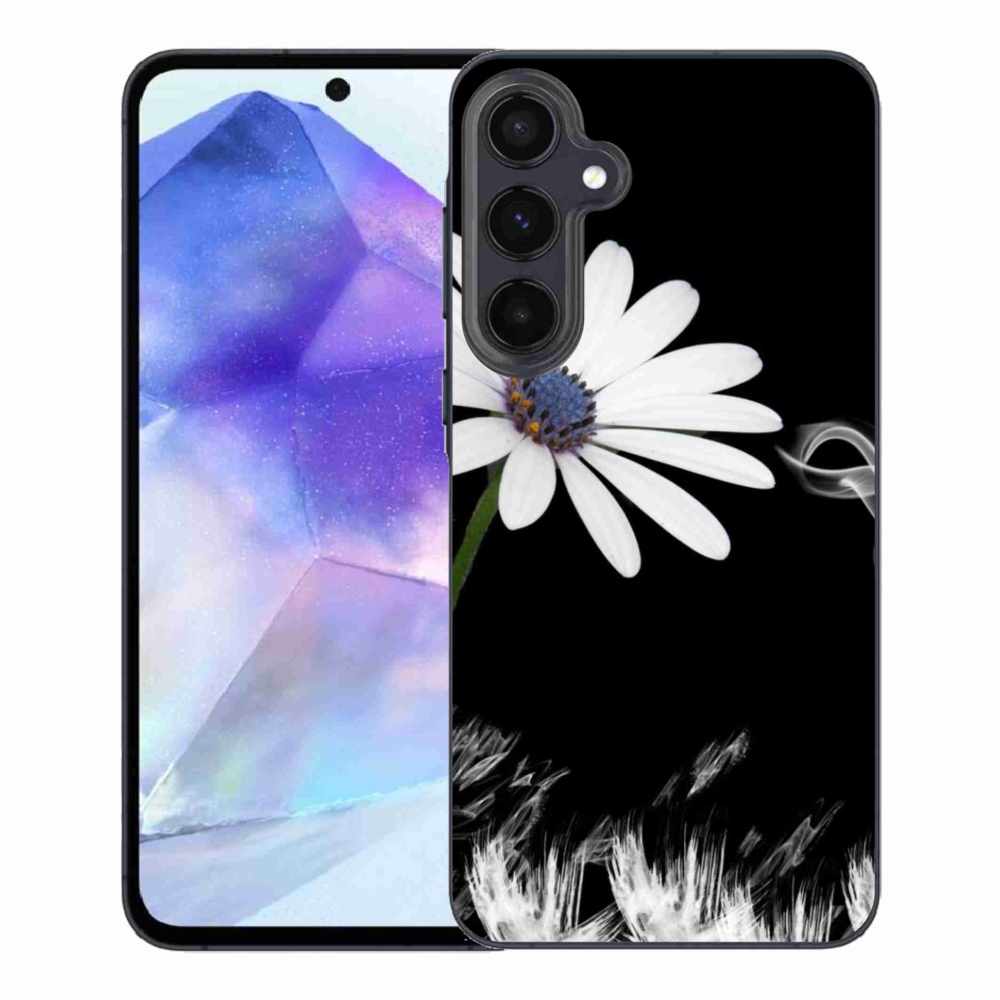 Gél védőhuzat mmCase Samsung Galaxy A55 5G - fehér virág