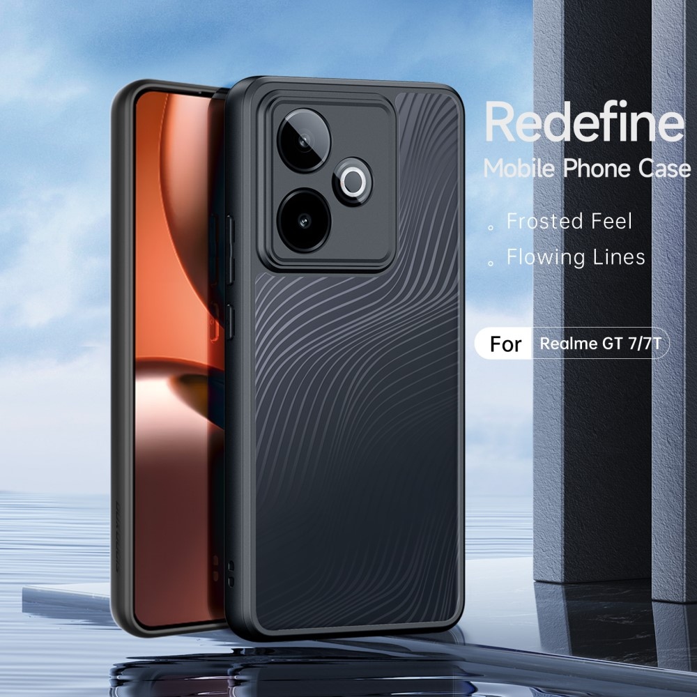 DUX Aimo zselés tok fix hátlappal a Realme GT 7 5G/GT 7T 5G készülékhez - fekete