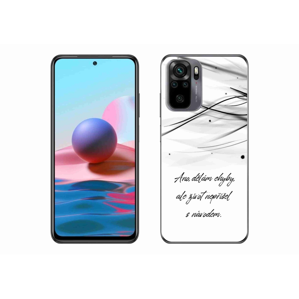 Gél borítás mmCase a Xiaomi Poco M5s készülékhez - idézem fehér háttér