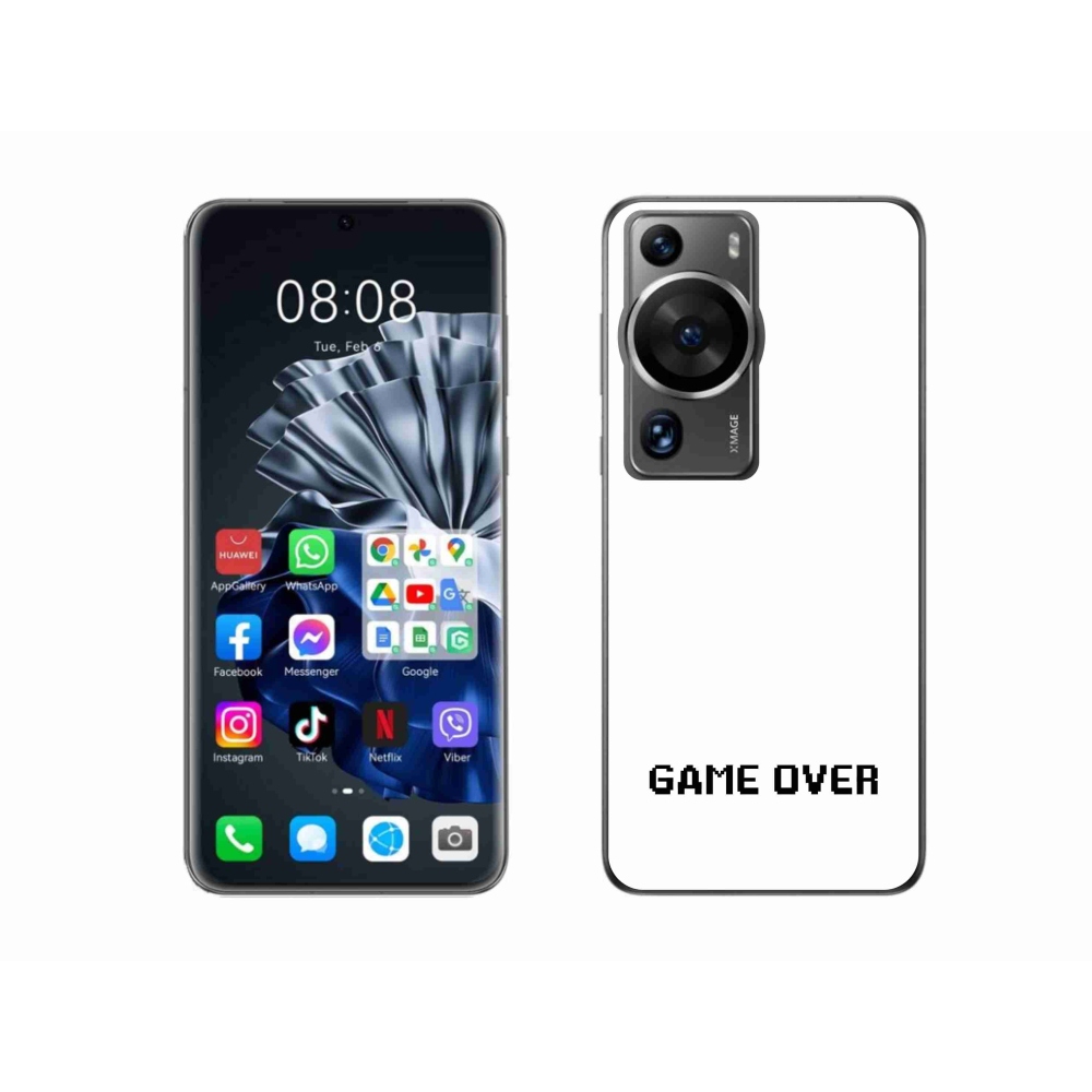 Gél borító mmCase a Huawei P60 Pro készülékhez - játék fehér háttérrel
