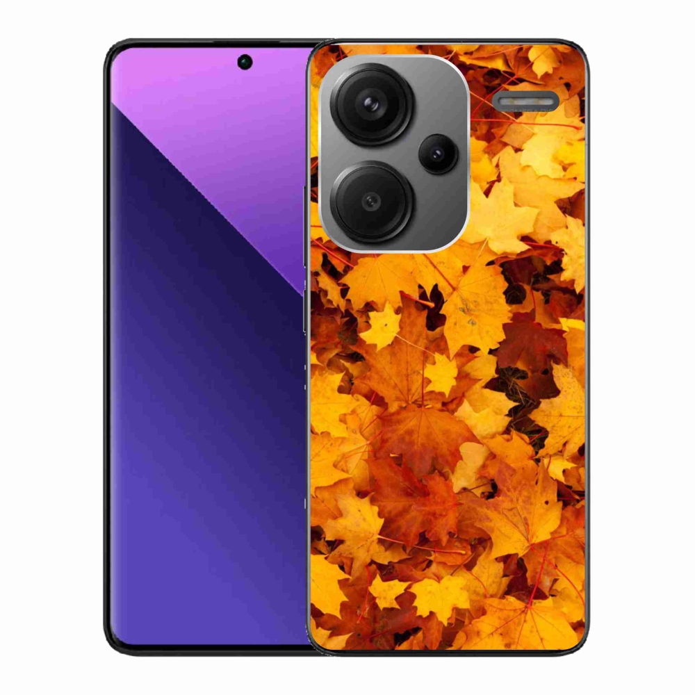 Gél borítás mmCase a Xiaomi Redmi Note 13 Pro+ 5G számára - juharlevelek