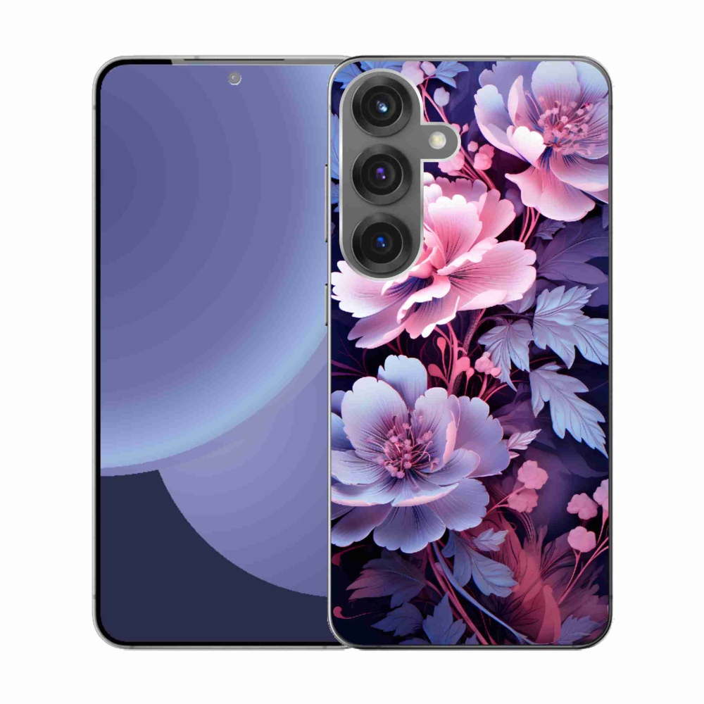 Gél borító mmCase Samsung Galaxy S25 - virágok 11