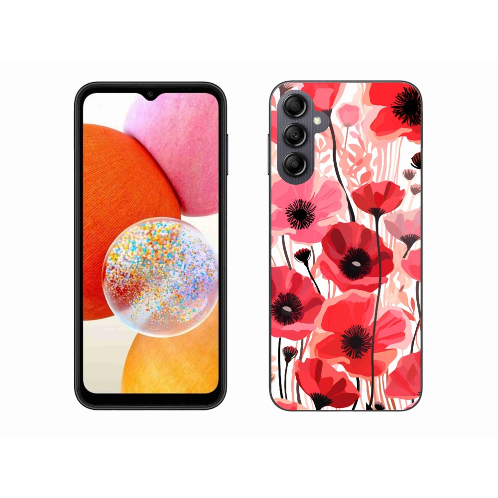 Zselés borítás mmCase Samsung Galaxy A14 4G/5G - mákos 1