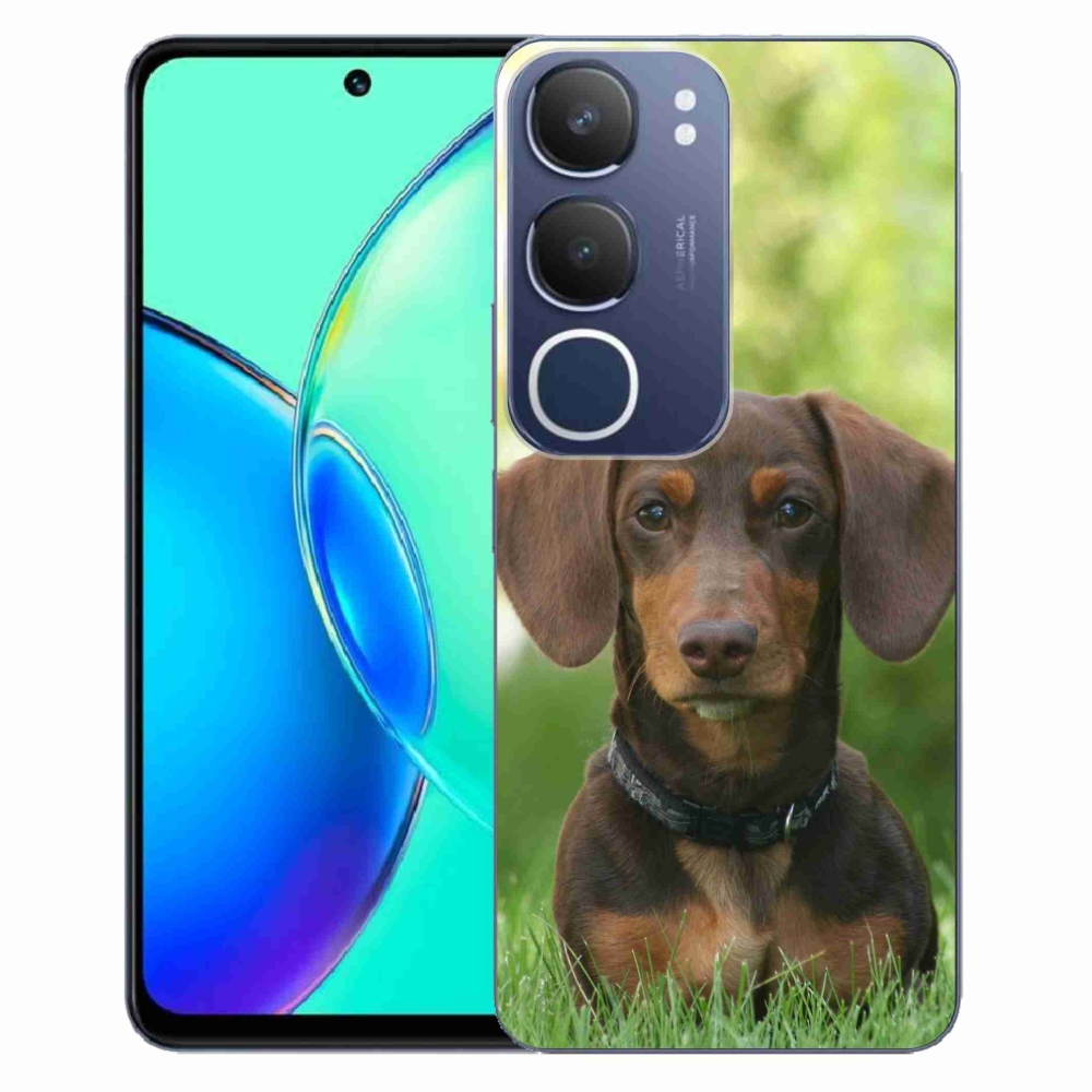 Zselés borítás mmCase a Vivo Y19s készülékhez - barna tacskó