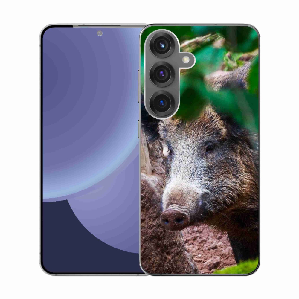 Gél borítás mmCase Samsung Galaxy S25 készülékhez - vaddisznó