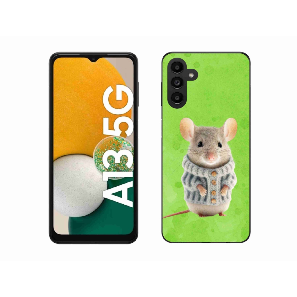 Zselés borítás mmCase Samsung Galaxy A13 5G - egér pulóverben