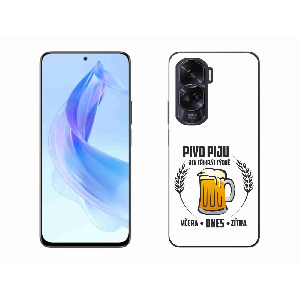 Gél borító mmCase a Honor 90 Lite készülékhez - sör motívum fehér háttérrel