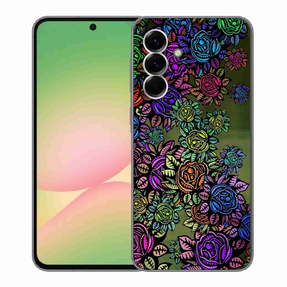 Gél borító mmCase Samsung Galaxy A56 5G - virágok 6