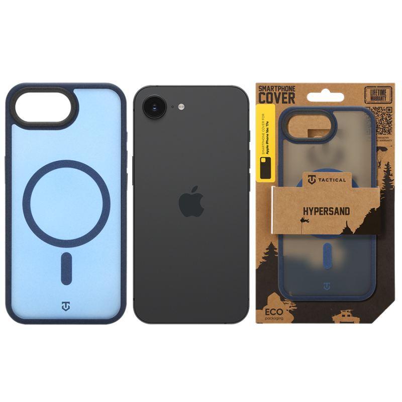 Tactical MagForce Hypersand tok az Apple iPhone 16e/17e készülékhez, mélykék