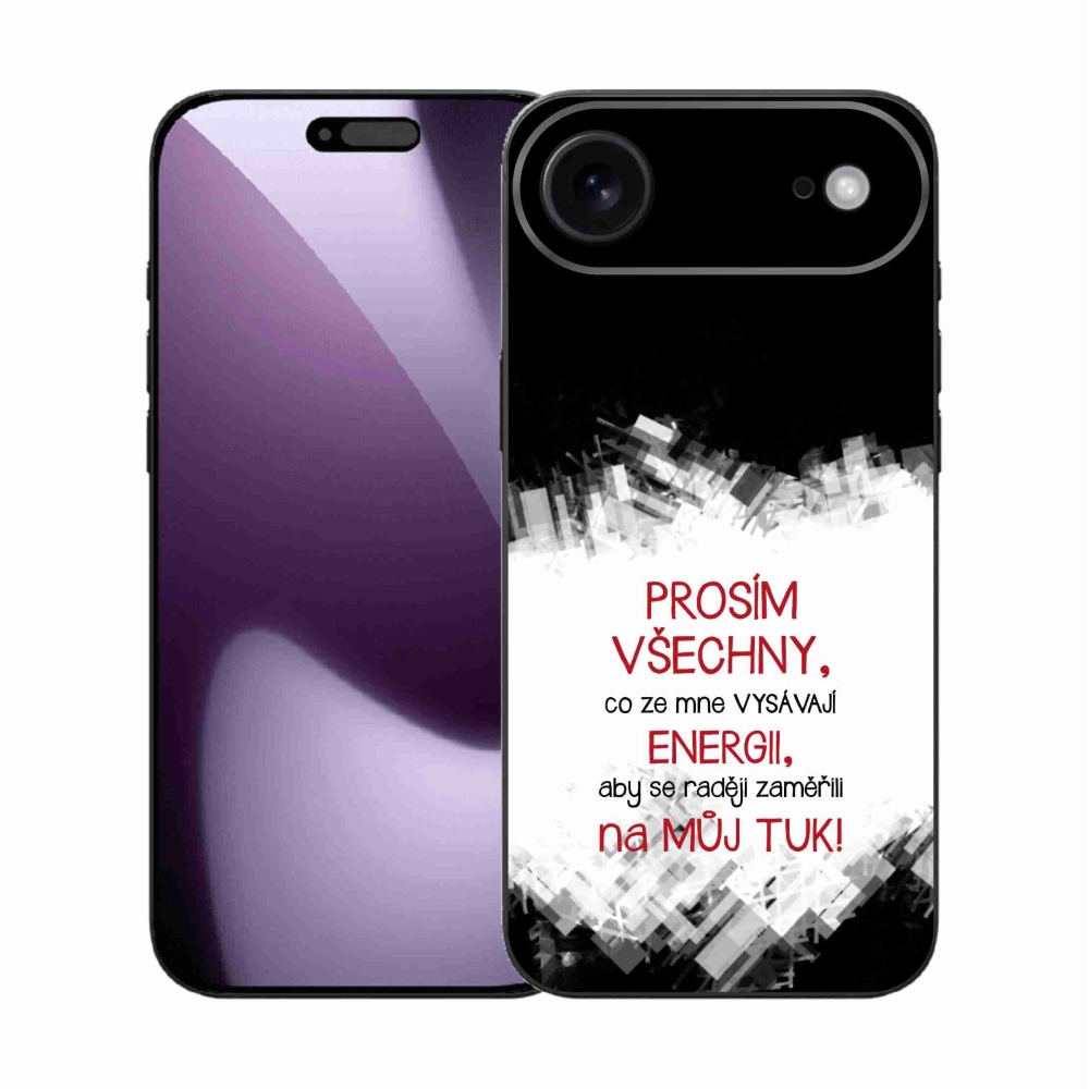 Gél borítás mmCase iPhone 17 Air készülékhez - vicces szöveg 1 piros