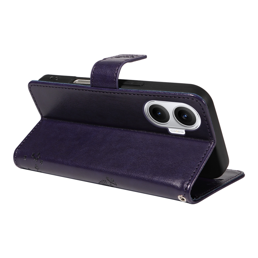 Fák könyv tokja Xiaomi Poco F7 5G - sötétlila