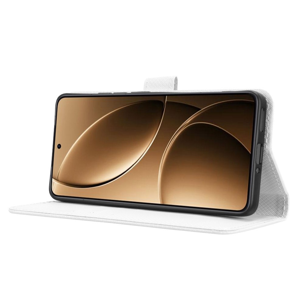 Gyémánt könyv tok a Xiaomi Poco F7 Pro 5G/Poco F7 Ultra 5G készülékhez - fehér