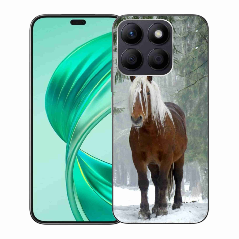 Gél tok mmCase a Honor X8b számára - ló az erdőben