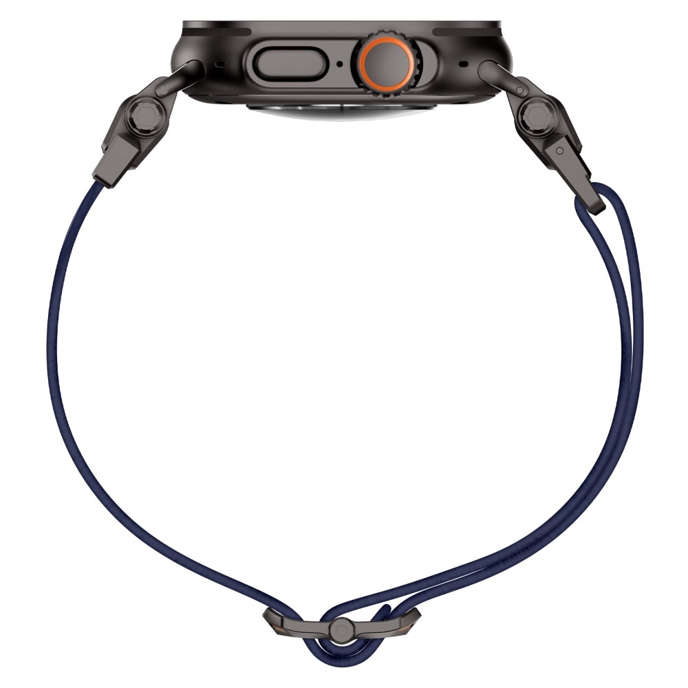 Fém nejlon szíj Apple Watch Ultra/Ultra 2 49mm/SE/SE 2022/2023 44mm/10 46mm/9/8/7 45mm/6/5/4 44mm/3/2/1 42 mm - kék