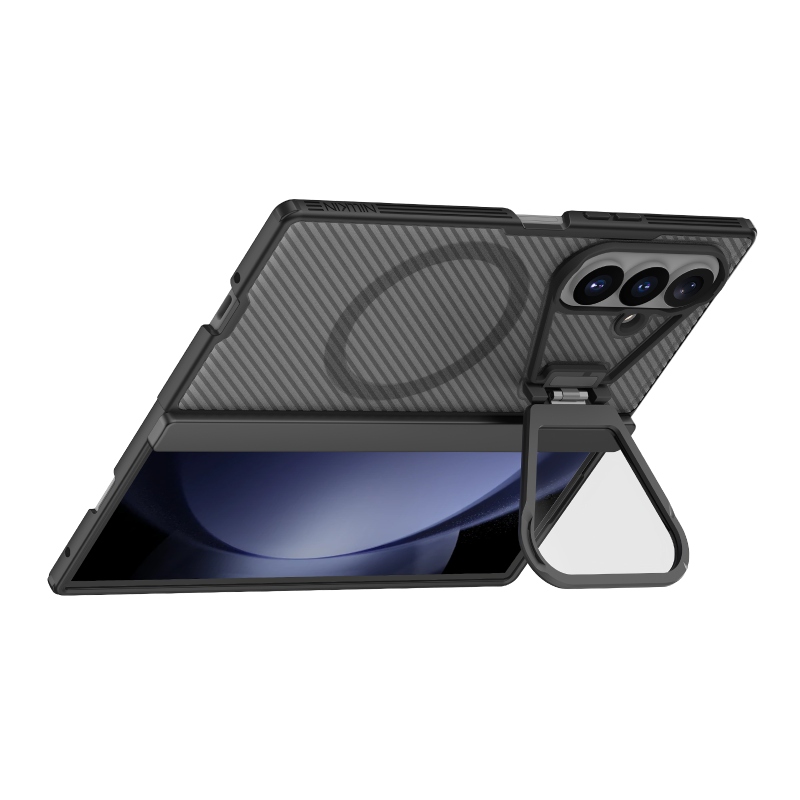 Nillkin CamShield Prop Magnetic (átlátszó lencse) hátsó tok a Samsung Galaxy Z Fold 8 Ultra-hoz, átlátszó fekete
