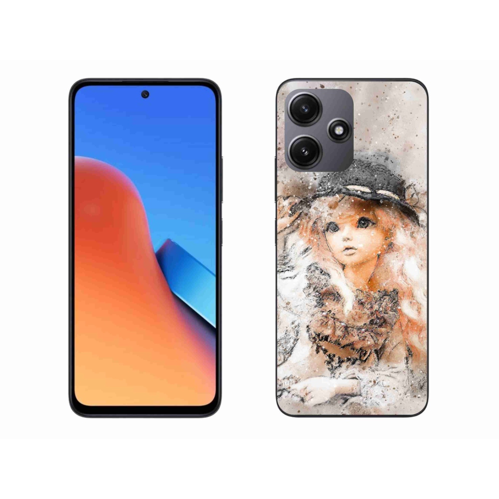 Gél borító mmCase a Xiaomi Redmi 12 5G-hez - lány kalapban