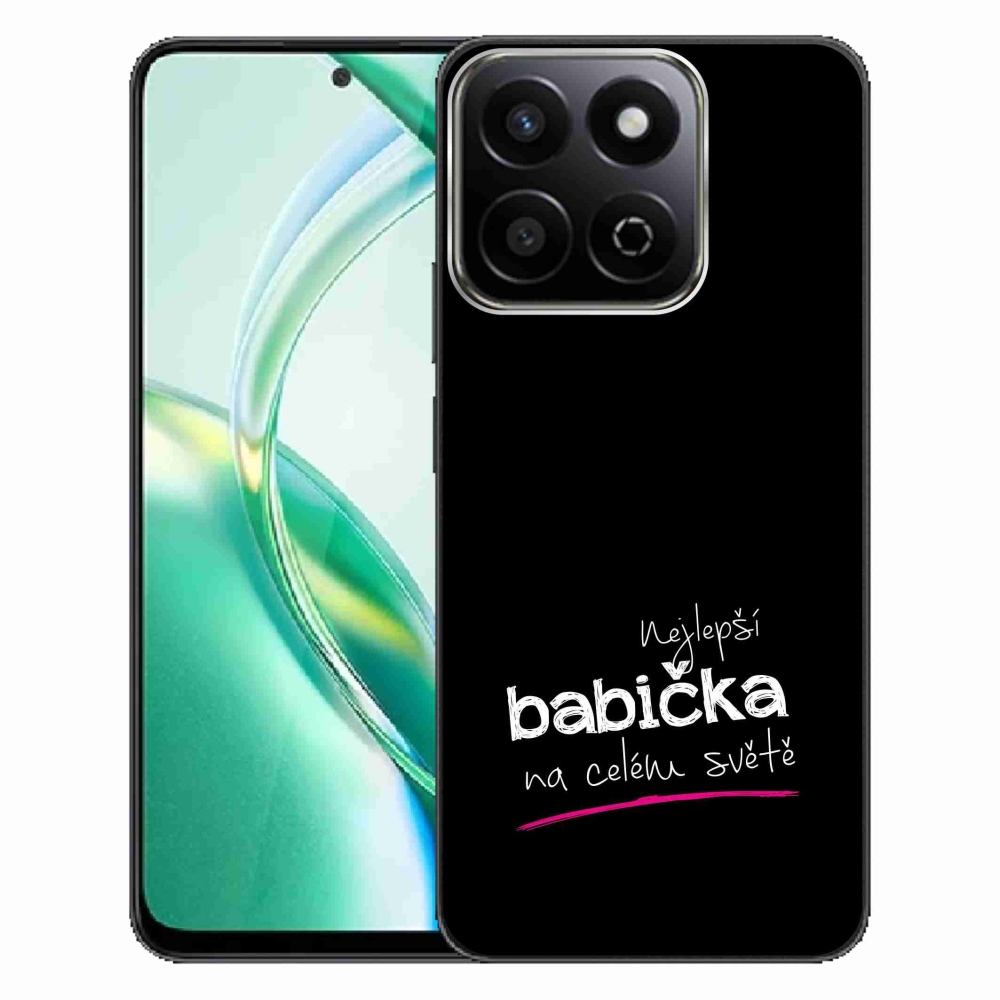 Gél borító mmCase a Honor 200 Smart 5G számára - Legjobb nagyi 4 fekete háttérrel