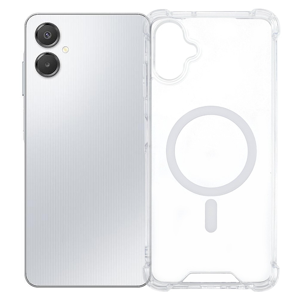 Átlátszó zselés tok MagSafe-val Samsung Galaxy A07 4G készülékhez, megerősített sarkokkal