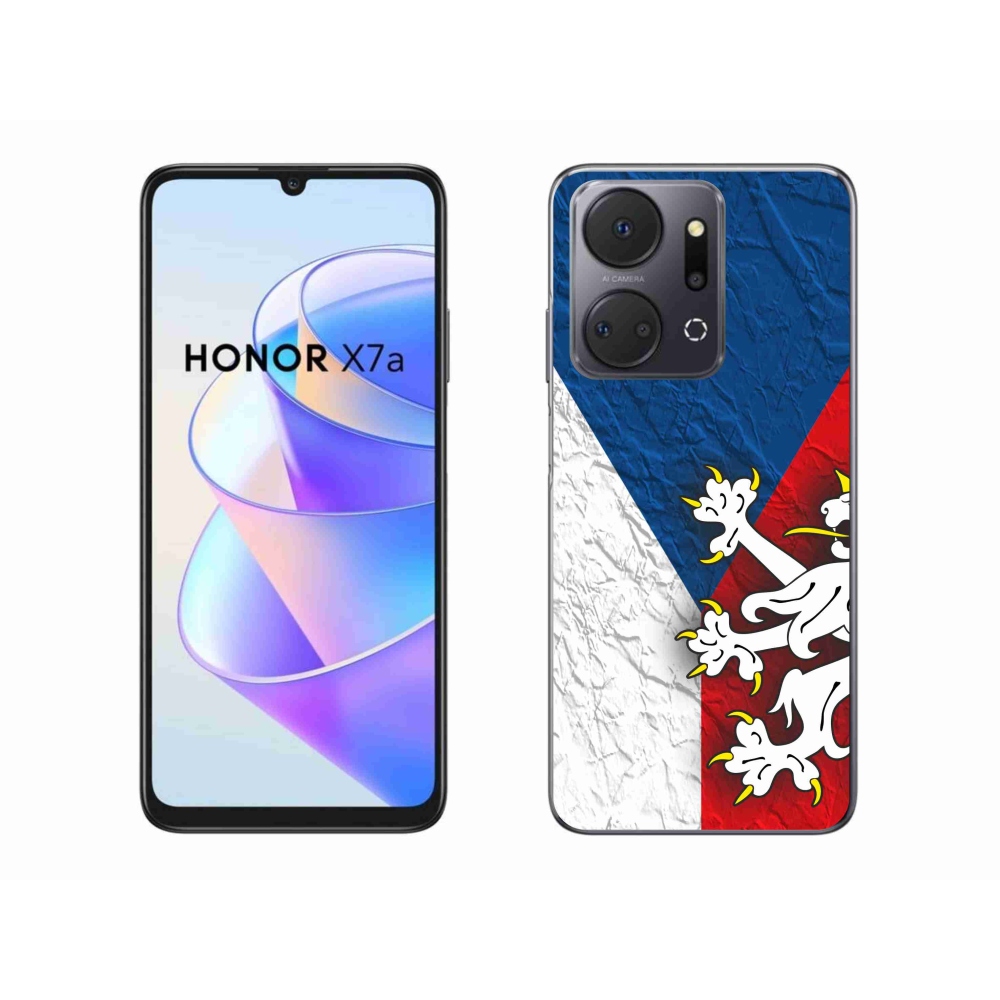 Zselés borítás mmCase a Honor X7a számára - cseh zászló 1