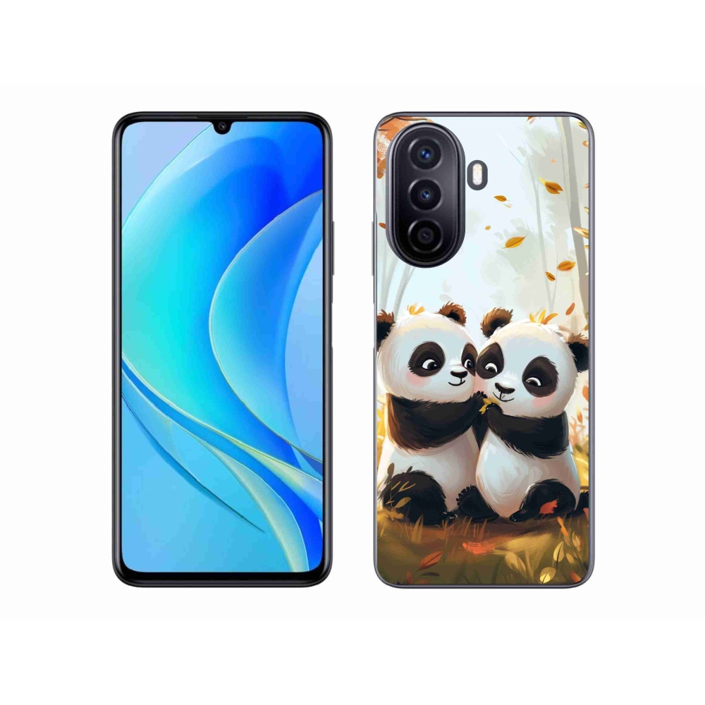 Gél borítás mmCase a Huawei Nova Y70 készülékhez - pandák