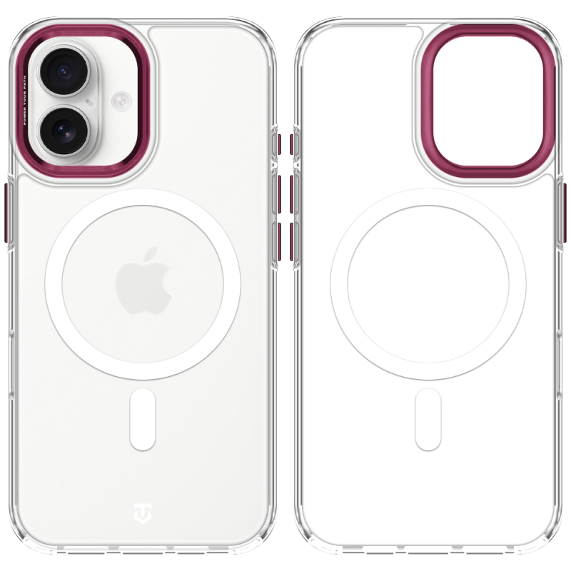 Tactical MagForce 2.0 tok az Apple iPhone 17-hez, bordó színben