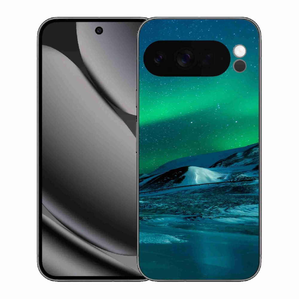 Zselés borítás mmCase a Google Pixel 10 Pro XL-hez - sarki fény