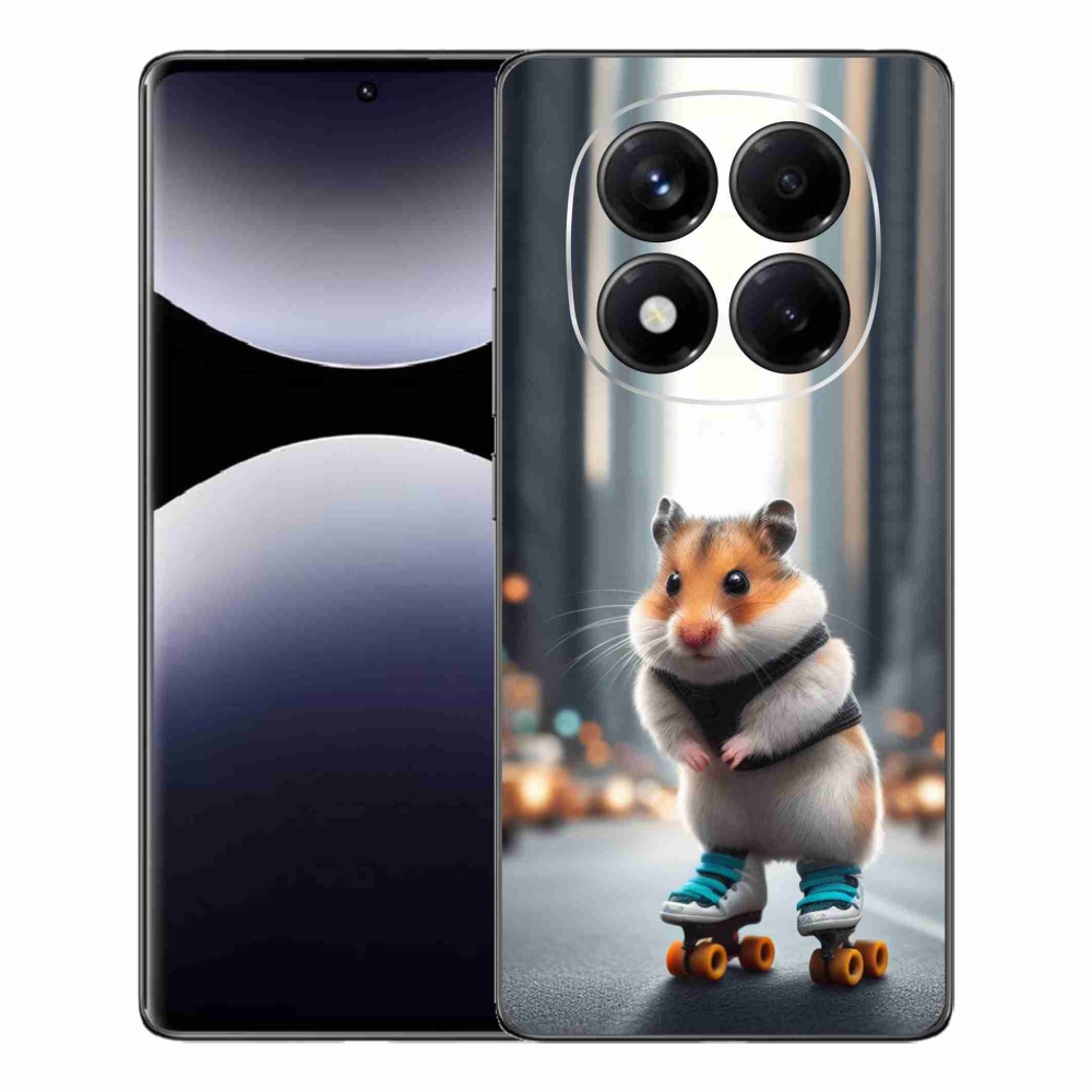 Gél borítás mmCase a Xiaomi Redmi Note 14 Pro számára - hörcsög a korcsolyán