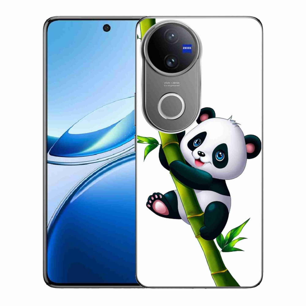 Gél borító mmCase a Vivo V50 5G-hez - panda a bambuszon
