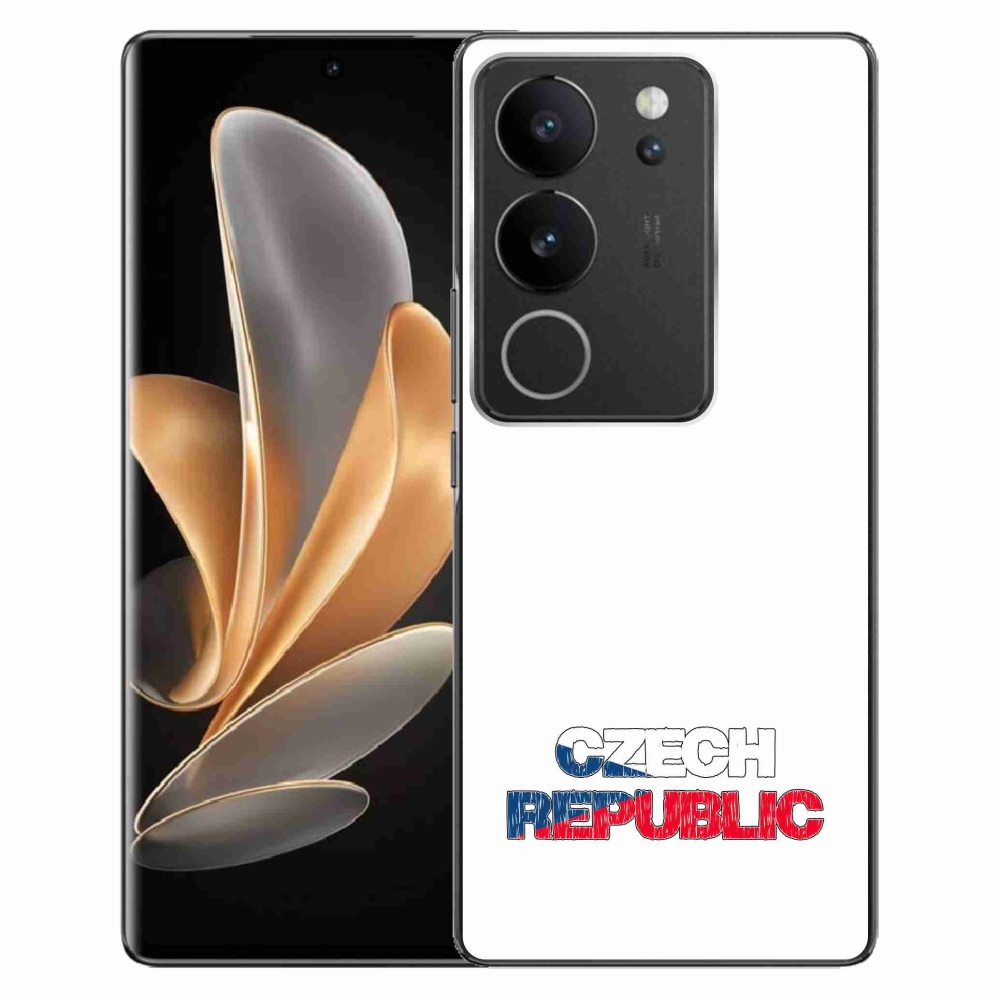 Gél borító mmCase a Vivo V29 5G készülékhez - Csehország fehér háttér